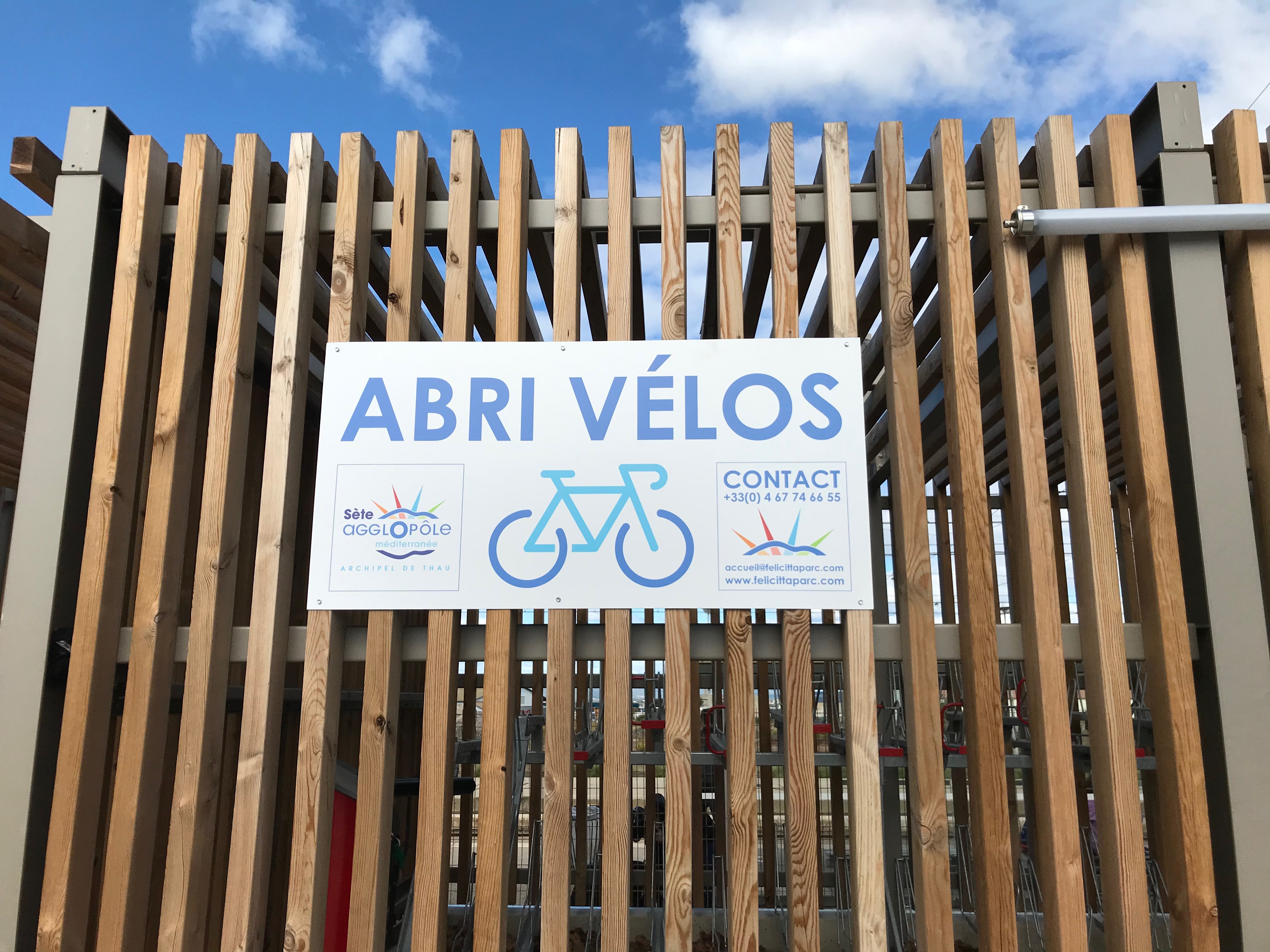 Abri vélo sécurisé en gare de Sète