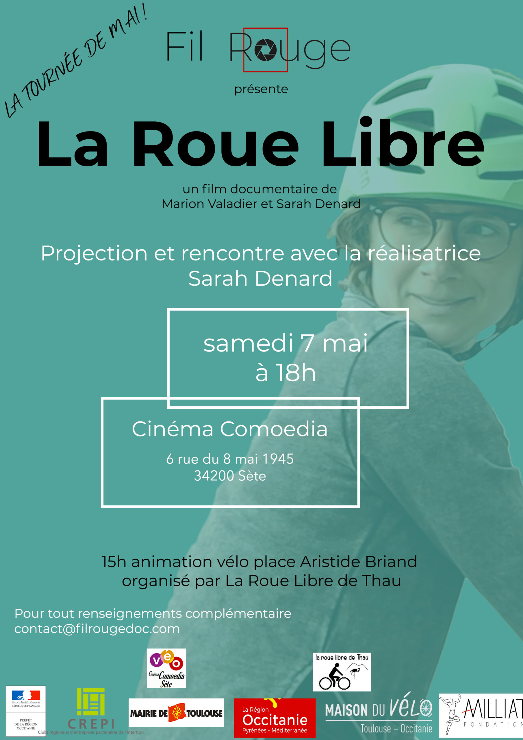 Film « La Roue libre » Samedi 7 mai à 18 h au Comoedia