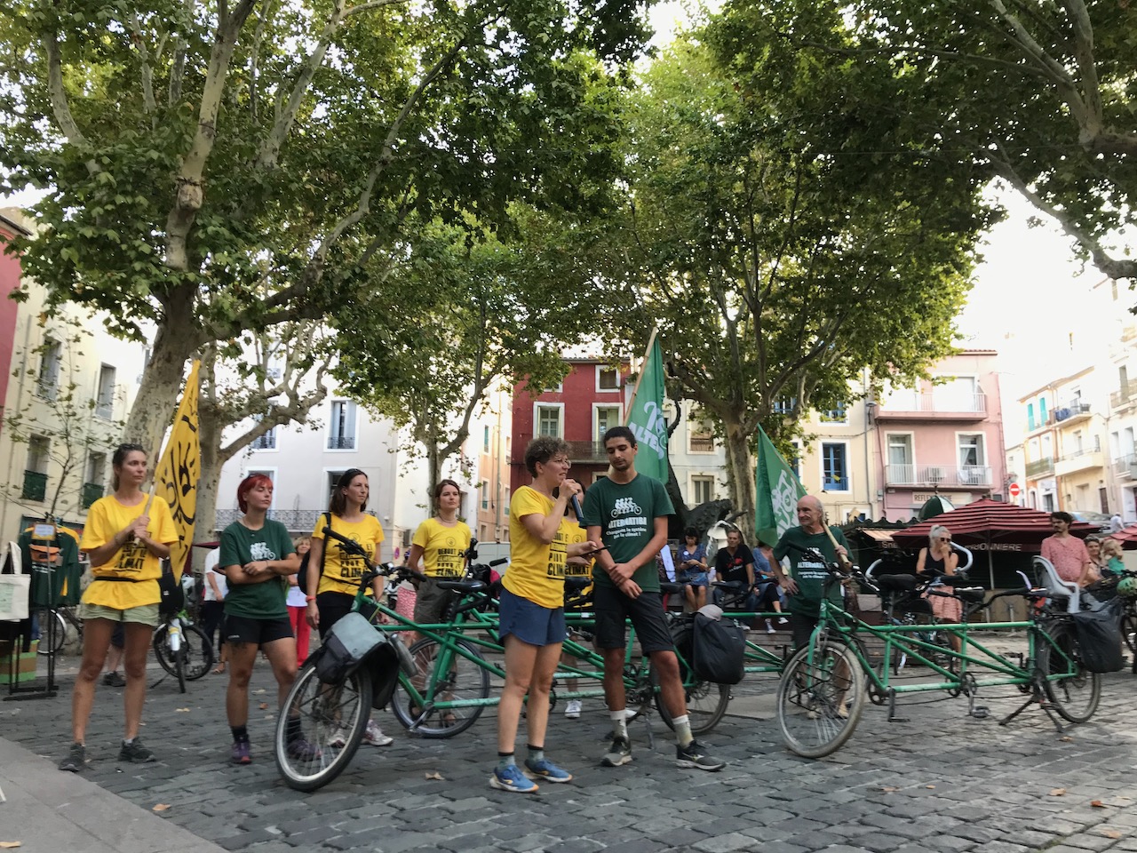 Un bel accueil pour le passage d’Alternatiba à Sète